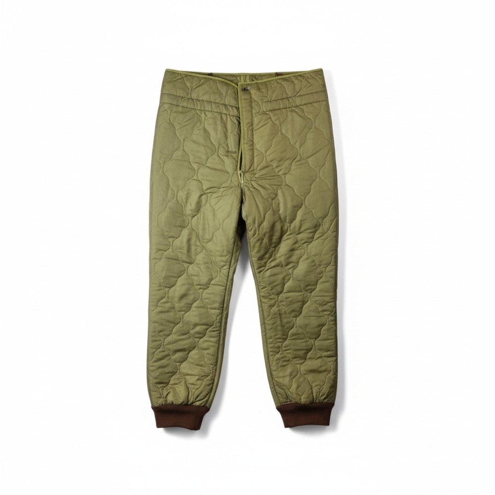 Vintage Military Surplus M-65 Quilted Field Pant Liners - OD Green